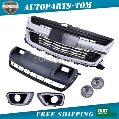 New Front Grille/Lower Skid Plate/Fog Light Fit Chevrolet Colorado 2015-2020 US - Image 1 of 4