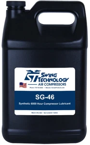 ROTARY SCREW FULL SYNTHETIC 6000 HOUR COMPRESSOR OIL SG-46 – 1 GALLON - Picture 1 of 4