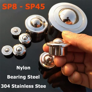 SP8 - SP45 Heavy Duty Bearing Casters Ball Transfer Bearing Unit Conveyor Roller - Picture 1 of 11