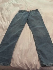 Wrangler Performance Series Mens Jeans 34x32 Med Wash Whiskered Cowboy Stretch - Picture 1 of 3