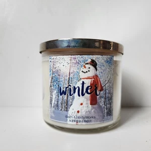 Bath & Body Works Winter Scented Jar Candle 14.5 Oz White 3 Wick - Picture 1 of 7