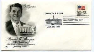 1985 Reagan Artcraft  Inauguration Day Tampico Cover - Picture 1 of 1