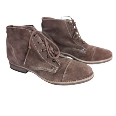 Botas de pradera Diba marrón Eli gamuza cuero con cordones talla 7 Foto 1 de 4