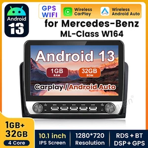 Android 13 Car Stereo for Mercedes Benz ML/GL-Class W164 X164 GPS Carplay Radio - Picture 1 of 17