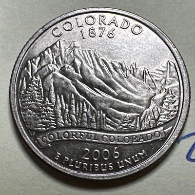 2006 D Washington Statehood Quarter  - Colorado - 25C 9279N - Image 1 of 3