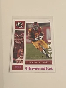AMON-RA ST. BROWN 2021 CHRONICLES PINK SP RC #24 USC LIONS ROOKIE - Picture 1 of 1