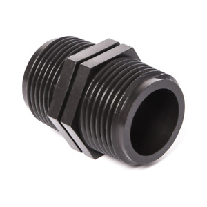 BSP Male Nipple Polypropylene/PP/Black Plastic Pipe Fitting 3/4 to 3/4
