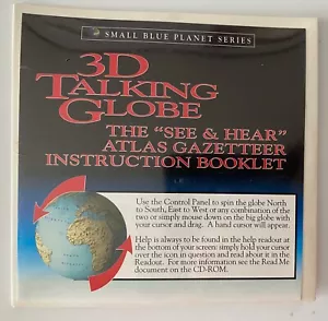 3D Talking Globe Small Blue Planet Series SEALED Software CD Early Mac - Picture 1 of 1