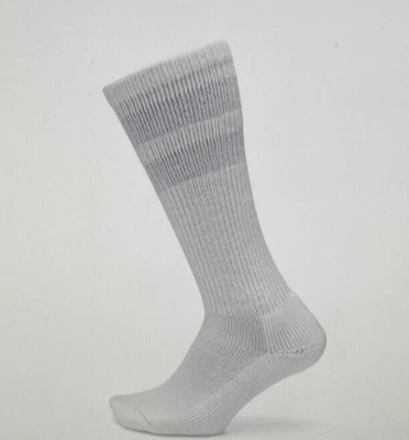 THORLOS OLD SCHOOL OVER THE CALF TUBE SOCKS UNISEX MEDIUM White Grey Retro - Image 1 of 4