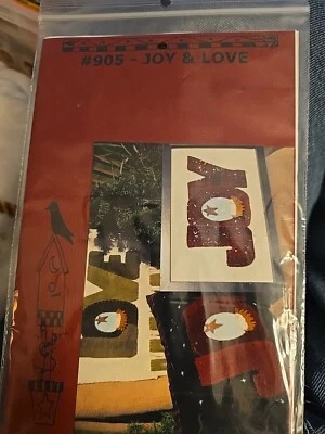 Joy & Love Gathering of Friends pattern only to frame, make wall- hanging pillow - Image 1 of 2