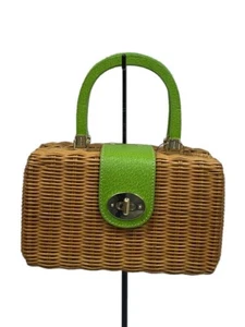 Kate Spade Mini York Handbag Beige Chic & Compact Square Summer Bag Rare USED - Picture 1 of 8
