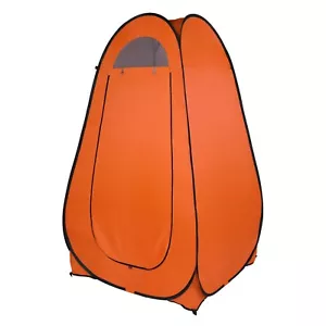 1-2 Person Portable Pop Up Toilet Shower Tent Changing Room Camp Shelter Orange - Picture 1 of 14