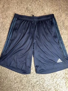 NUEVOS Pantalones Cortos Activos Adidas Aeroready Azul Marino Talla Mediana - Imagen 1 de 6