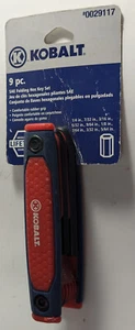 Older Kobalt 9 Piece Hex Wrench Set SAE - Hang Tag Still attached - Picture 1 of 4