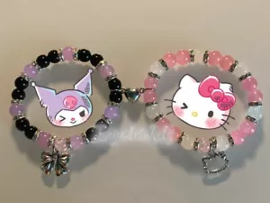 Kuromi X Hello Kitty Matching Bracelet - Picture 1 of 4