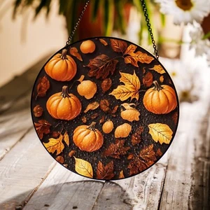Handcrafted Halloween Suncatcher, Spooky Stained Glass Window Decor, HLW034 - Picture 1 of 8