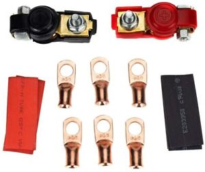 Adjustable Auto Car Battery Terminal Clamp Clips Connector Positive Negative Kit