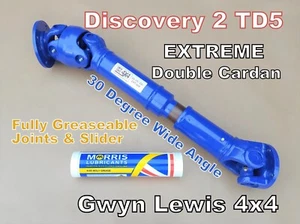 Discovery 2 TD5 Double Cardan Propshaft Heavy Duty Extreme Wide Angle Land Rover - Picture 1 of 11