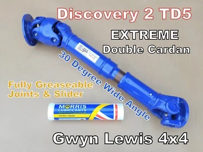 Discovery 2 TD5 Double Cardan Propshaft Heavy Duty Extreme Wide Angle Land Rover - Image 1 of 4