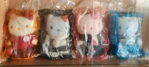 Peluche McDonald's & Sanrio Hello Kitty stagione colorata set di 4 retrò raro Giappone - Foto 1 di 5