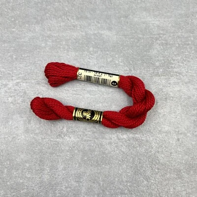 DMC Pearl Cotton Skein Size 3 16.4yd Red 077540031498 - Image 1 of 4