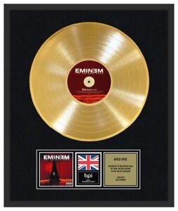 EMINEM SLIM SHADY - CD Gold Disc LP Vinyl Record Award - THE EMINEM SHOW