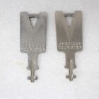 (2) Vintage American Tourister Keys # 3748 PRESTO