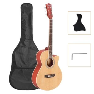 Glarry GT501 40" Spruce Front Cutaway Acoustic Folk Guitar Set Adult Students - Picture 1 of 8
