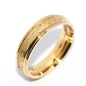 Matte Womens Mens Rings Band Ring Gold Rings Fashion Jewelry Ring Size 11