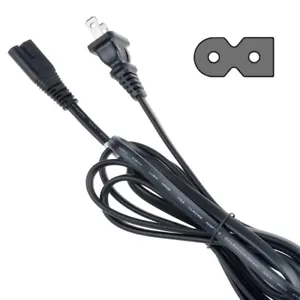 6ft 2-Prong AC Power Cord Cable for Samsung UN37C5000QF UN40C5000QF UN40C6300SF - Picture 1 of 5