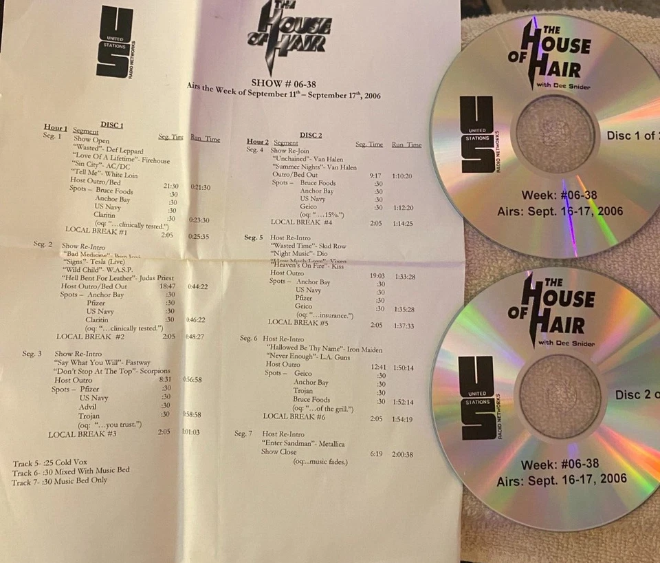 9/11/06 DEE SNIDER HOUSE OF HAIR FEATURES VAN HALEN; SCORPIONS, IRON MAIDEN,KISS - Image 1 of 1