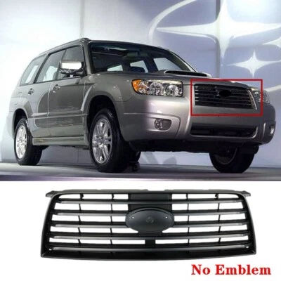Fit For SUBARU Forester 2006-2008 Front Bumper Grille Assembly Grill Black Trim Foto 1 de 4