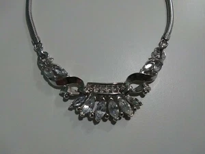 Vintage Trifari Alfred Philippe Coronet Marquise Rhinestone Choker Necklace  - Picture 1 of 12