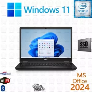 Dell Latitude 5480 Laptop PC 14" Core i5 Office24 8GB 250GB SSD Windows 11 Pro - Picture 1 of 2