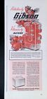 Annonce vintage imprimée années 1940 Gibson étagère congélateur réfrigérateur Greenville Michigan