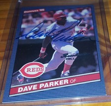 Dave Parker autograph 2002 Donruss Recollection Collection Cincinnati Reds Auto