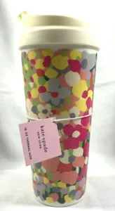 NEW UNUSED KATE SPADE FLORAL DOT 16 OZ THERMAL TUMBLER  - Picture 1 of 7