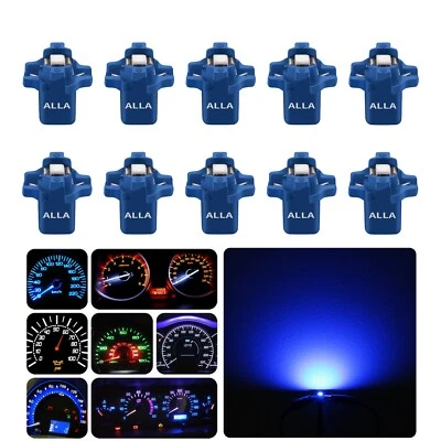 Alla Lighting LED Blue Instrument Light Bulbs Dashboard Light Cluster Gauge 10x - Image 1 of 4