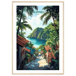 Póster Filipinas Asia Filipinas Asia viaje ciudad arte mural Filipinas - Imagen 1 de 7