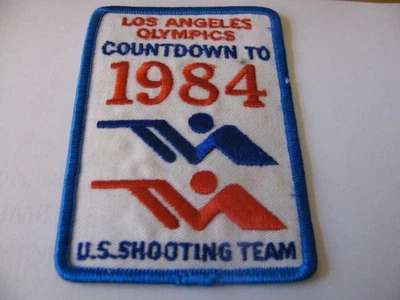 Cuenta atrás de los Juegos Olímpicos de Los Ángeles para 1984 tiro 3" hierro en parche bordado Foto 1 de 3