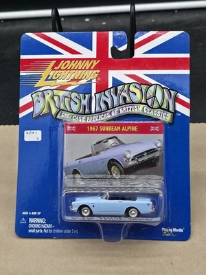 1:64 Johnny Lightning British Invasion 1967 Sunbeam Alpine light blue - Image 1 of 2