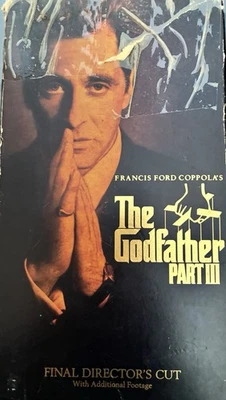The Godfather Part III (VHS, 1991, 2-Tape Set) Final Directors Cut Al Pacino  - Image 1 of 3