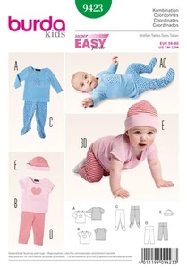 Burda Style Sportswear Baby Sewing Pattern for Stylish Creations B9423 - Picture 1 of 2