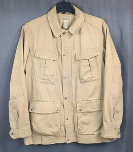 Duluth Fire Hose Canvas Chore Jacket Men's L  Jacket Field Barn Coat Elbow Patch - Picture 1 of 19