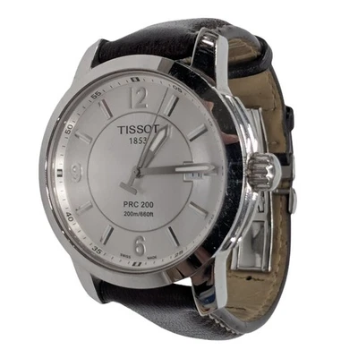 Tissot PRC 200 Dress Watch Stainless Sapphire Crystal Leather Strap T014410A - Image 1 of 4