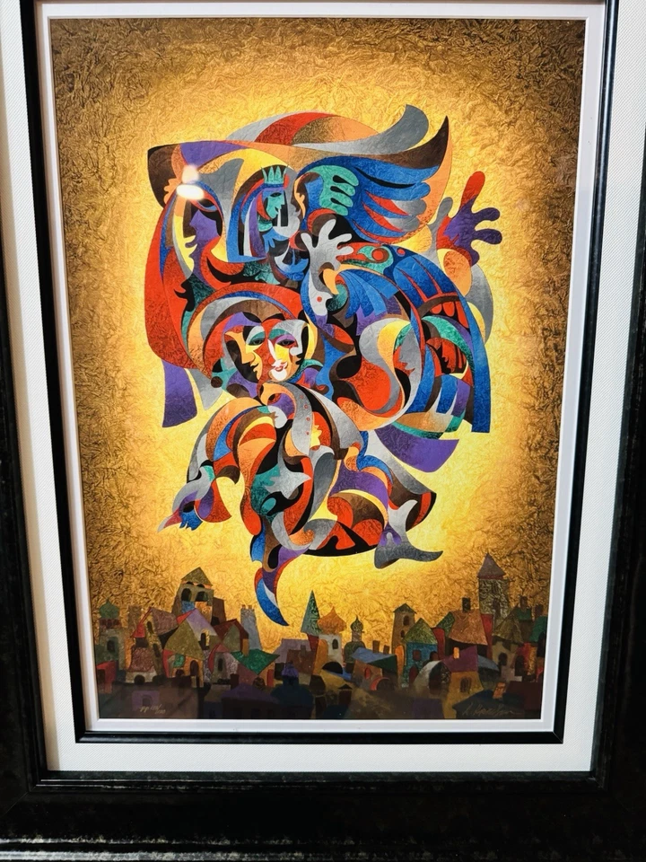 Serigrafia assinada por Anatole Krasnyansky THE CITY’S JOY - Imagem 1 de 4