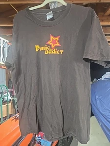 Vtg Widespread Panic Lot T-Shirt "Panic Addict" Men's LG - Picture 1 of 12