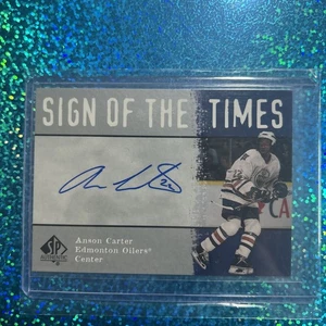 2000-01 SP Authentic Sign Of The Times - ANSON CARTER #AC - Picture 1 of 5