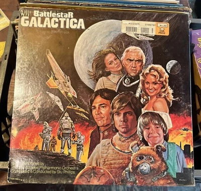 Battlestar Galactica Space soundtrack lasers synth MCA 1979 SEALED ORIGINAL LP - Image 1 of 4
