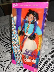 DOLLS OF THE WORLD ( NATIVE AMERICAN ) 1993 COLLECTOR EDITION BARBIE - Picture 1 of 1
